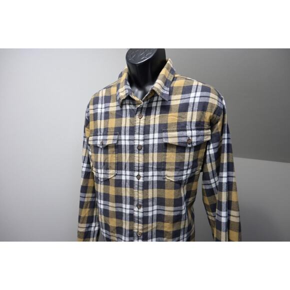 Eddie Bauer Flannel Camp Shirt Plaid Classic Fit Performance Mens Size 2XL XXL - Picture 1 of 7